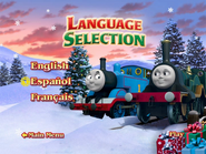 Language selection menu