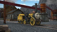 A van in King of the Railway (far right)