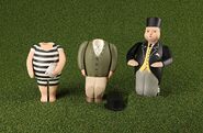 Various close-up figures of Sir Topham Hatt