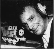 Angelis in the recording booth with a large scale Ertl Thomas in 1995[5][6]