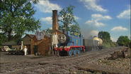 Thomas at the Sodor Dairy