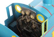 The close-up model's cab interior