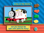 Percy in A Day At The Works game