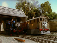 Toby leaving with Annie and Clarabel