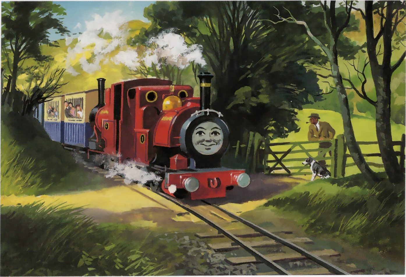 Thomas & Friends Rheneas Skarloey James The Red Engine PNG - Free