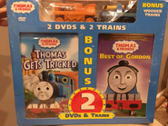 DVD 2 pack with Thomas Gets Tricked and Wooden Railway Terence and Hand Car