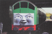 In later editions of Edward's Exploit and Other Thomas the Tank Engine Stories, the picture from this episode is mirrored and BoCo has his front edited onto Daisy's body