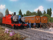 James and Thomas with Annie and Clarabel