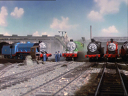 Douglas teasing James about his incident with the Tar Wagons