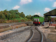 Boco resting at the goods shed in the third series