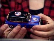 A model of a Thomas Taxi, a new advertising campaign