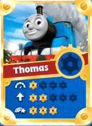 Thomas' Gold Racing Card