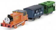 Billy with chicken van and green brake van