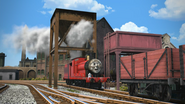 A coaling tower at Knapford Yards in the twentieth series