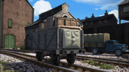 A sleeping truck