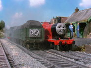 (Note: James' pony truck derailed)