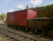 Some red vans in the fourth series