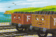 Ffarquhar Quarry Company Trucks as illustrated by Clive Spong