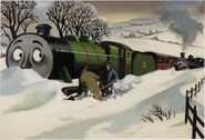 Henry in a snowdrift