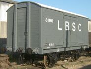 An LBSC Railway 8 ton van in real life