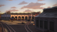 Tidmouth Sheds in The Great Race