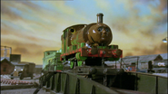Percy on a flatbed in the sixth series