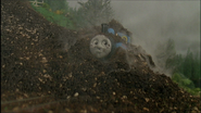 ...and was temporarily edited with a closed mouth to resemble a speechless face in the seventh series episode, Percy Gets it Right (2003)