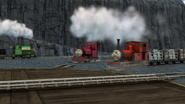 Rheneas with some LNWR slate trucks