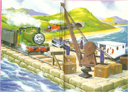 A miniature crane in an Owen Bell illustration