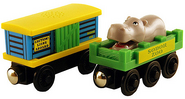 Wooden Railway Zoo Cars