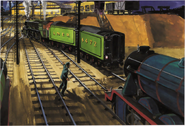 Flying Scotsman's tail-lamp
