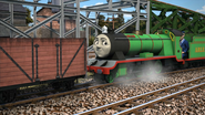 Rex shunting wool trucks in the twentieth series
