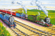 Edward and Henry pulling the Wild Nor' Wester