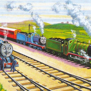 three railway engines