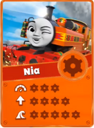 Nia's Racing Card in Go Go Thomas!