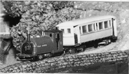 The original Duke model pulling one of the saloon coaches on Mid Sodor Mk1