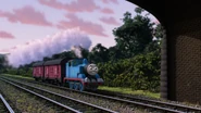 Thomas pulling the mail train