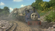 Sir Handel's annoyed face that only appeared in the tenth series episode, A Smooth Ride (2006)