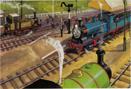 Douglas wearing a branch line or ordinary passenger disc