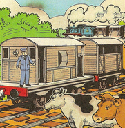 A brake van in a magazine story