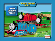 Percy, Gordon and James in Which Engine Am I? Game