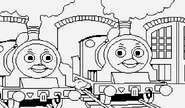 Donald and Douglas in Electronic Paint Box