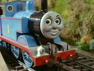 Thomas' sly-looking face that first appeared in the first series... (1984)
