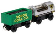 Wooden Railway Oil and Coal Cargo