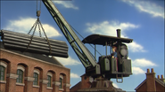 A steam-powered crane