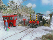 Mavis gets stuck at the level crossing