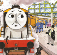 Murdoch pulling orange coaches in a Magazine Story