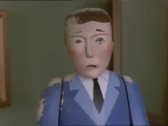 The close-up head originally used for the Tidmouth stationmaster