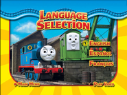 Language selection menu