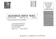 Business reply mail card